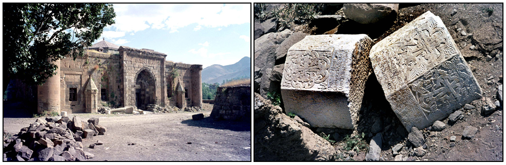 Pfeilerfragmente einer unbekannten armenischen Kirche. - (Ref-Nr. img010)